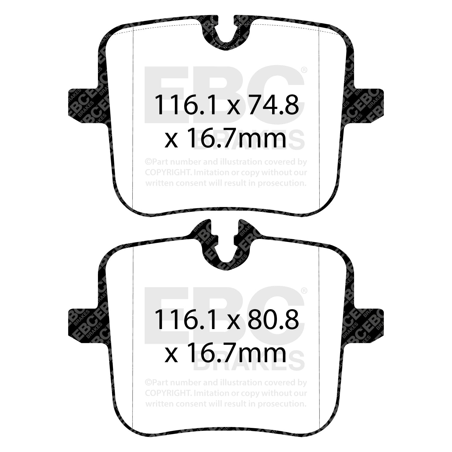 EBC Bluestuff Rear Brake Pads For BMW F90 M5, F92 M8, F95 X5M & F96 X6M (5000 Series Track Day Set DP52320NDX)