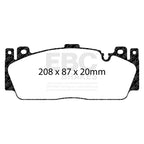 EBC BMW 2NH Caliper Yellowstuff Front Brake Pads (F87 M2 Competition, F10 M5 & F12 M6)