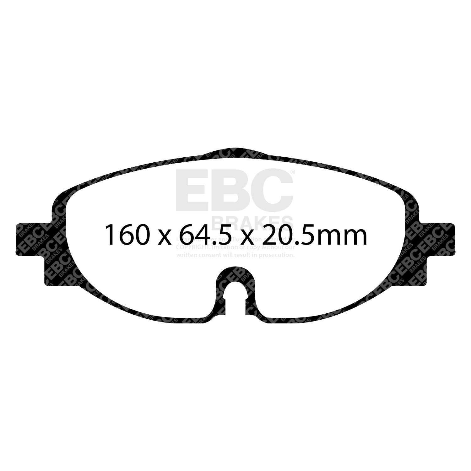 EBC Volkswagen Golf GTI Redstuff Front Brake Pads DP32150C (Mk7)