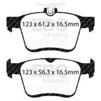 EBC Volkswagen Golf GTI Redstuff Rear Brake Pads DP32153C (Mk7)