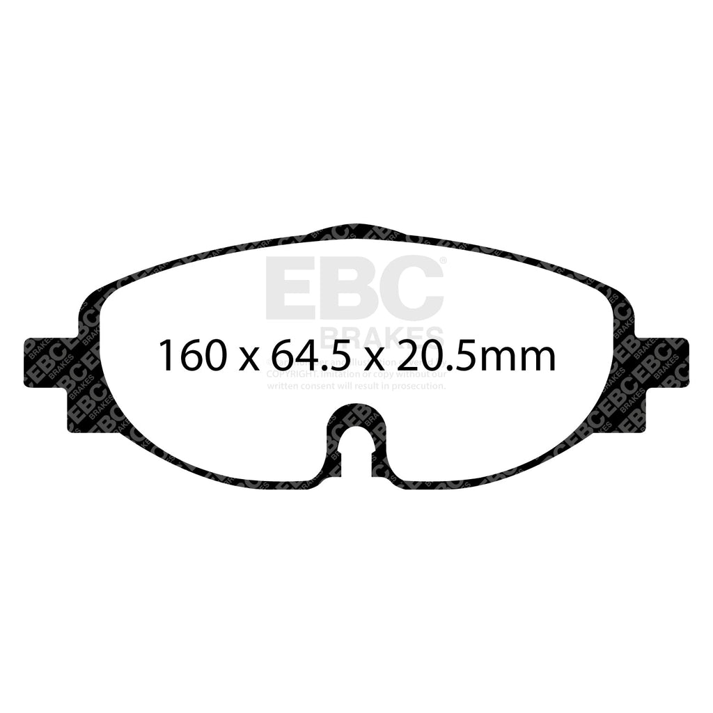 EBC Volkswagen Golf GTI Yellowstuff Front Brake Pads DP42150R (Mk7)