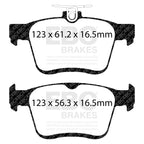 EBC Volkswagen Golf GTI Yellowstuff Rear Brake Pads DP42153R (Mk7)