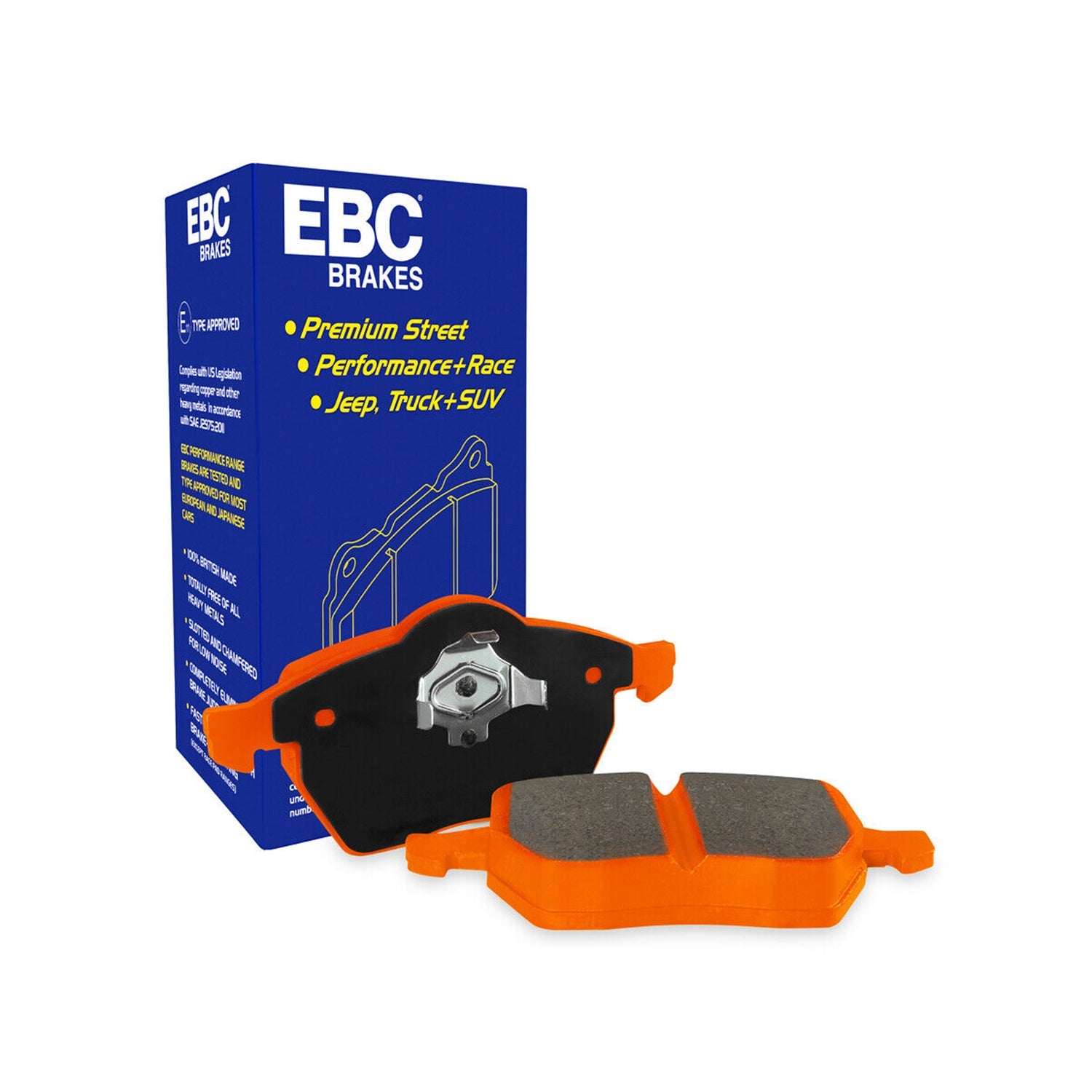 EBC Volkswagen Golf R Orangestuff Rear Brake Pads DP92173 (Mk7)