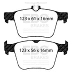 EBC Volkswagen Golf R Yellowstuff Rear Brake Pads DP42173R (Mk7)