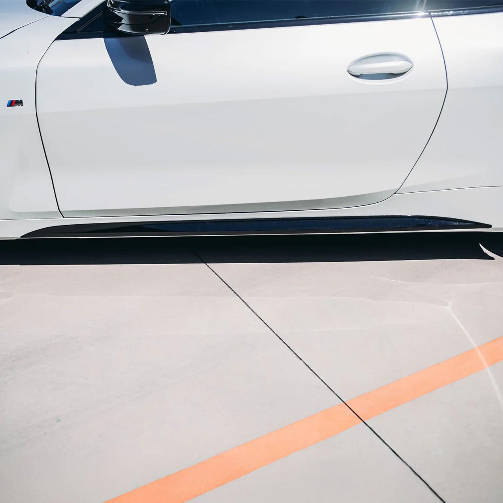 BMW 4 Series G22 M Sport 2020+ Side Skirt Splitters in Gloss Black