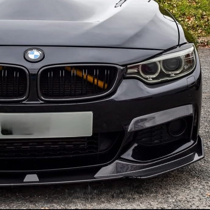 V Style Carbon Fibre Front Splitter for BMW F32 F33 F36 4 Series 14-20