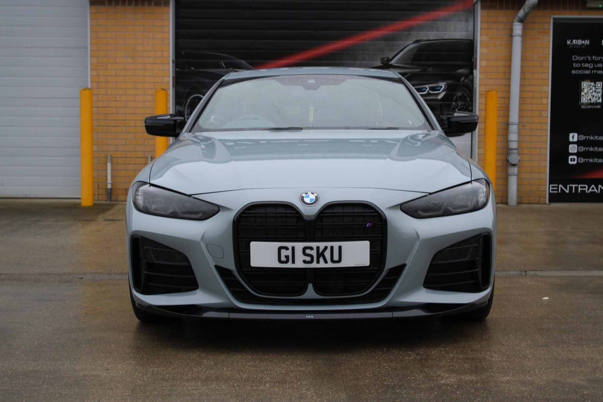 BMW 4 Series G22/G23 Pre-LCI Front Splitter - Gloss Black