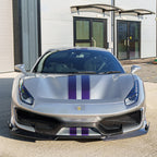 FERRARI 488 PISTA CARBON FIBRE SPLITTER - CT DESIGN