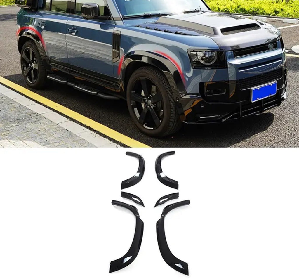 Defender 90 2021+ Flared Arches Package Gloss Black