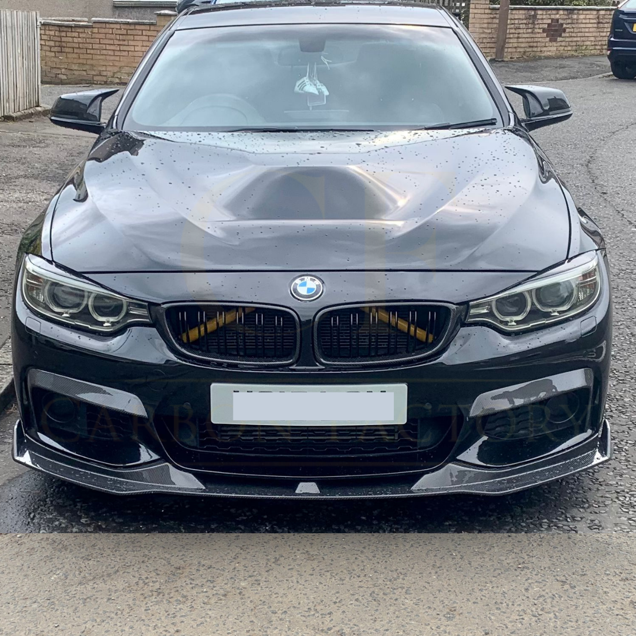 V Style Carbon Fibre Front Splitter for BMW F32 F33 F36 4 Series 14-20