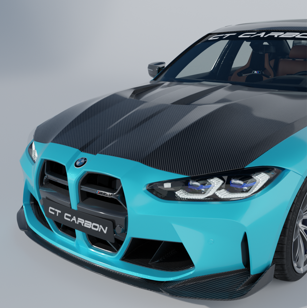 BMW G80/G81/G82/G83 M3/M4 2021+ DRY CARBON FIBRE BONNET/HOOD - CT DESIGN