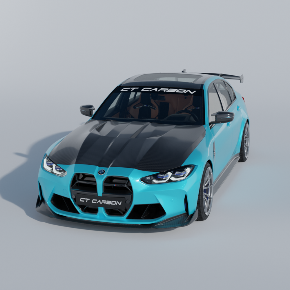 BMW G80/G81/G82/G83 M3/M4 2021+ DRY CARBON FIBRE BONNET/HOOD - CT DESIGN