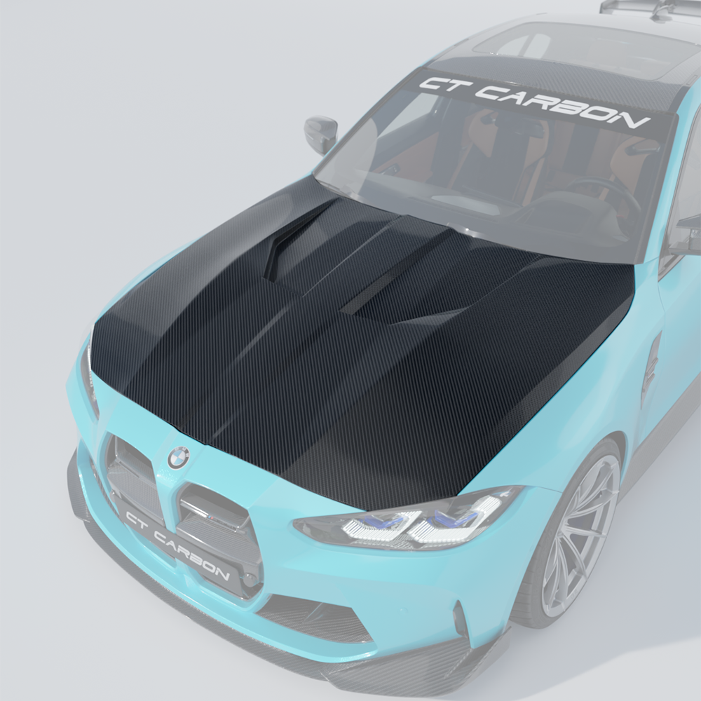 BMW G80/G81/G82/G83 M3/M4 2021+ DRY CARBON FIBRE BONNET/HOOD - CT DESIGN