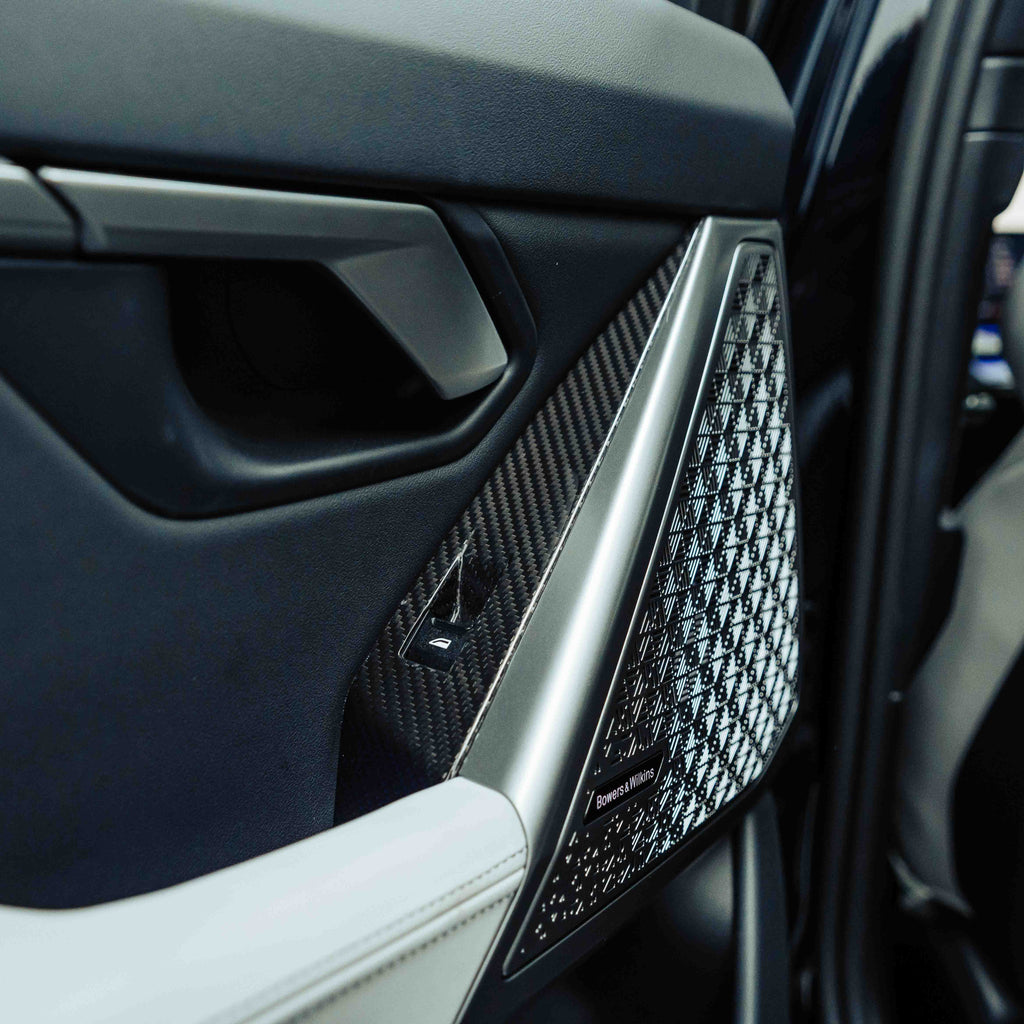 SHFT BMW G90/G99 M5 & G60/G61 5 Series Interior Window Switch Trim Set In Gloss Carbon Fibre