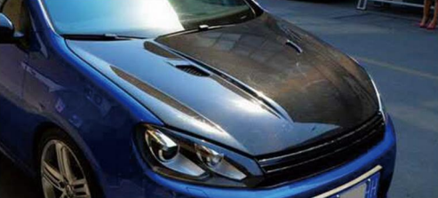 Volkswagen Golf MK6 GTI Style Carbon Fibre Bonnet / Hood (2009 - 2013 Models) DAS