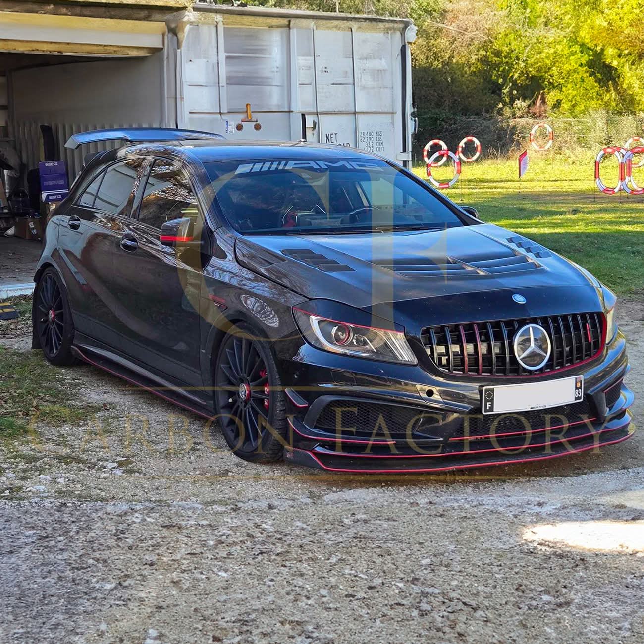 GT Style Carbon Fibre Roof Spoiler for Mercedes Benz W176 A Class 13-18