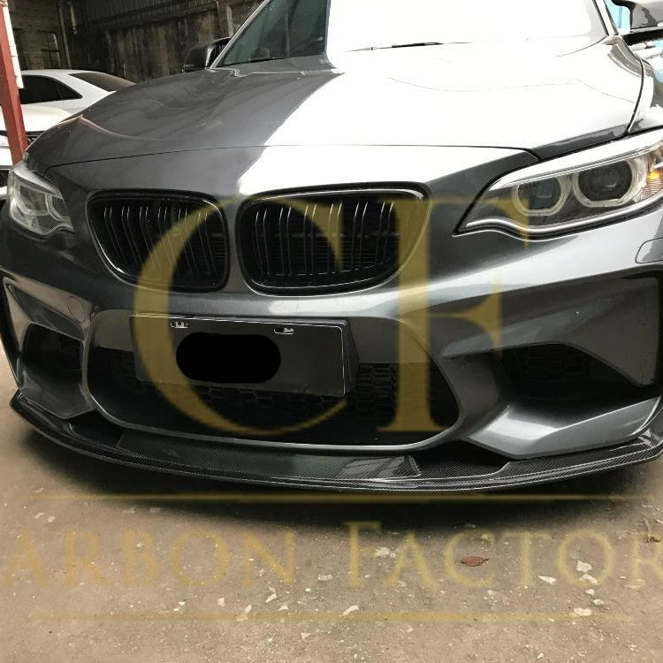 GTS Style Carbon Fibre Front Splitter for BMW F87 M2 OG 16-18