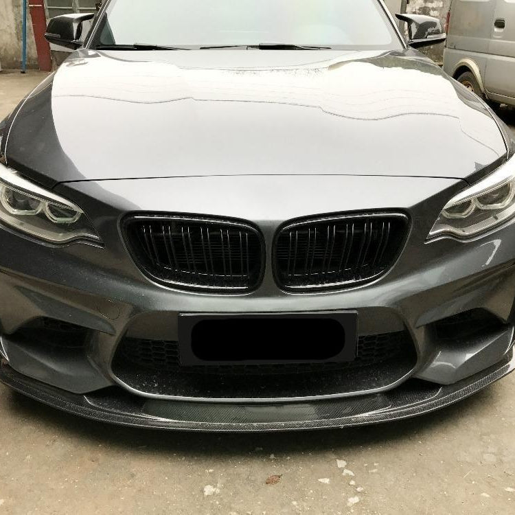 GTS Style Carbon Fibre Front Splitter for BMW F87 M2 OG 16-18