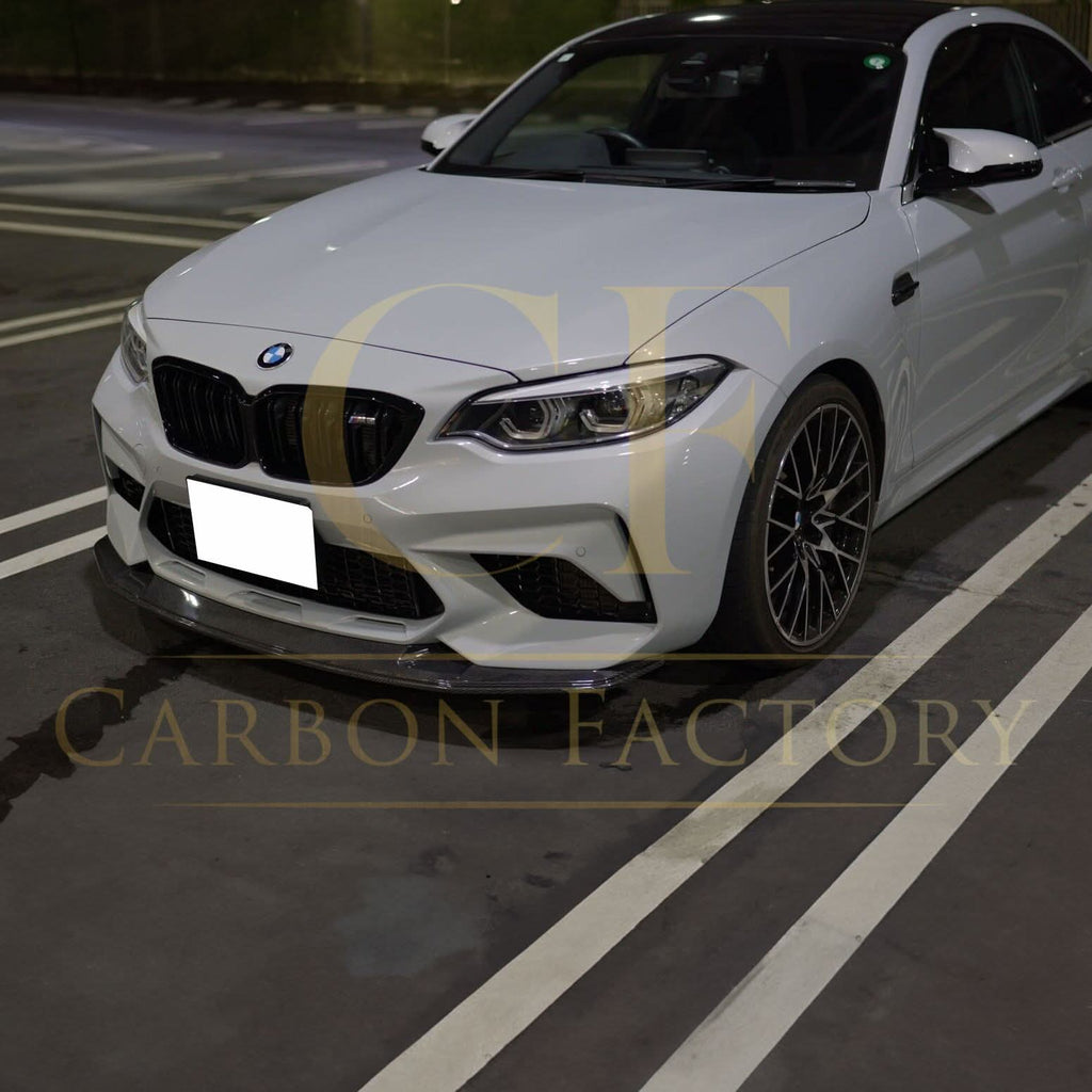 GTS Style Carbon Fibre Front Splitter for BMW F87 M2C Competition 16-21