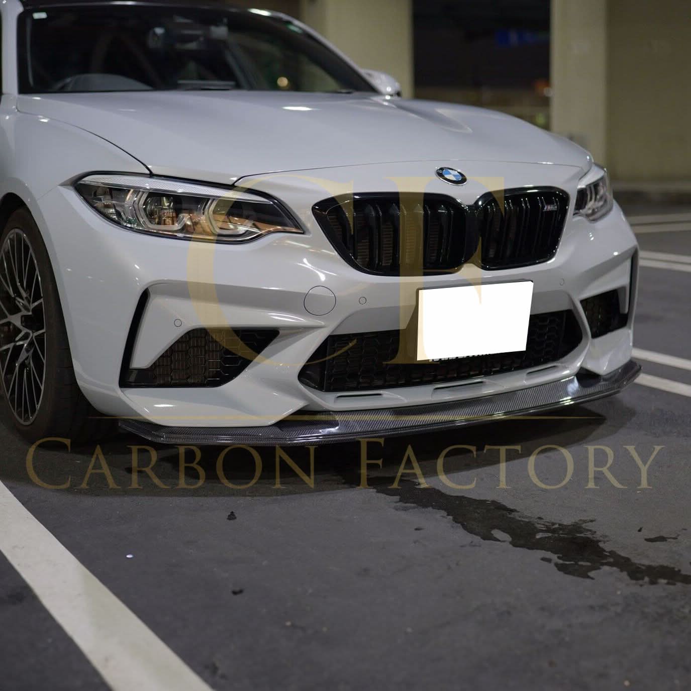 GTS Style Carbon Fibre Front Splitter for BMW F87 M2C Competition 16-21