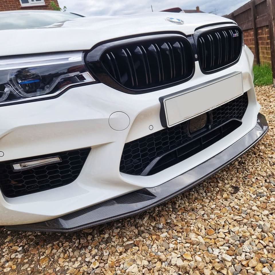 GTS Style Carbon Fibre Front Splitter for BMW F90 M5 Pre-LCI 17-20