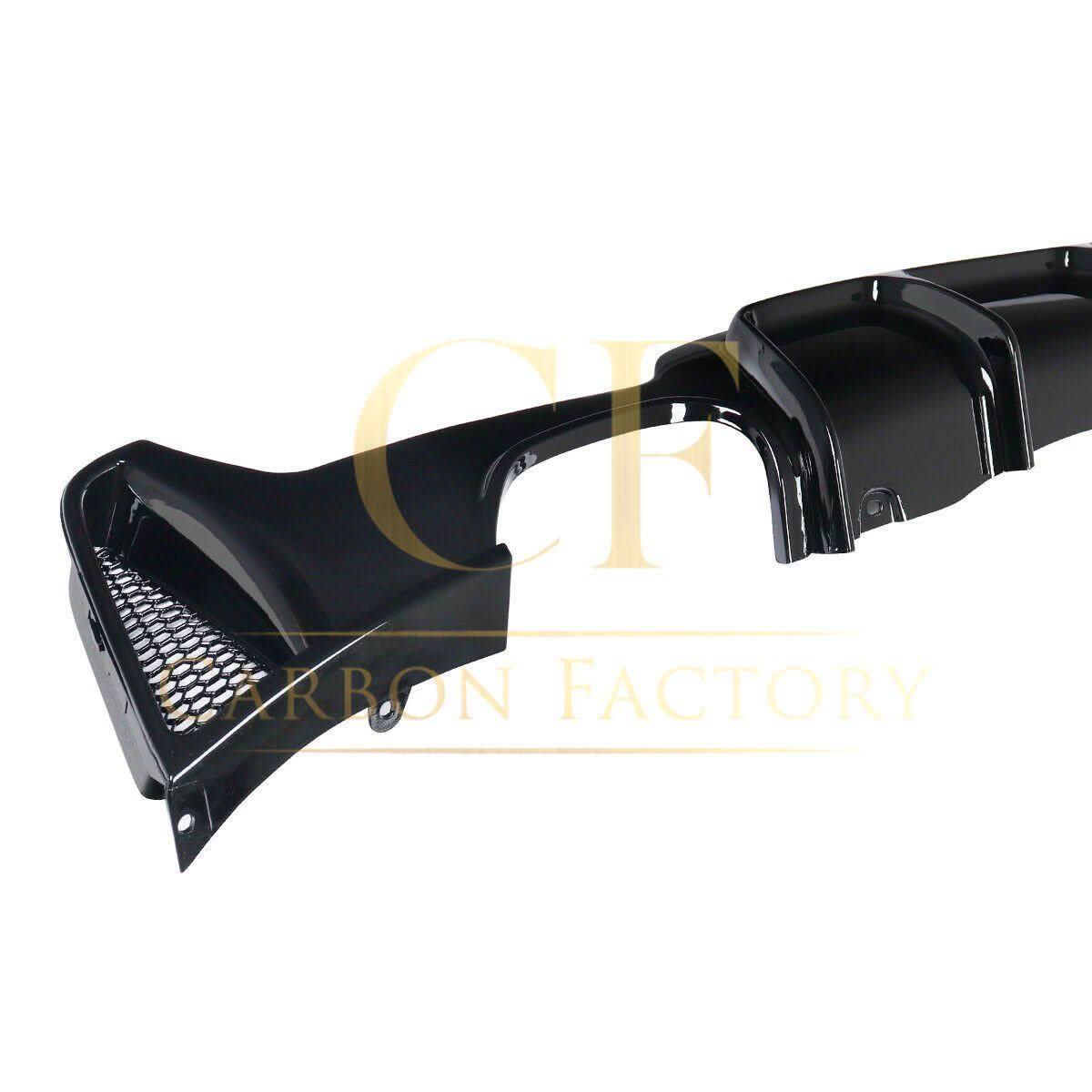 Gloss Black Rear Diffuser Quad Exhaust for BMW F32 F33 F36 4 Series 14-20