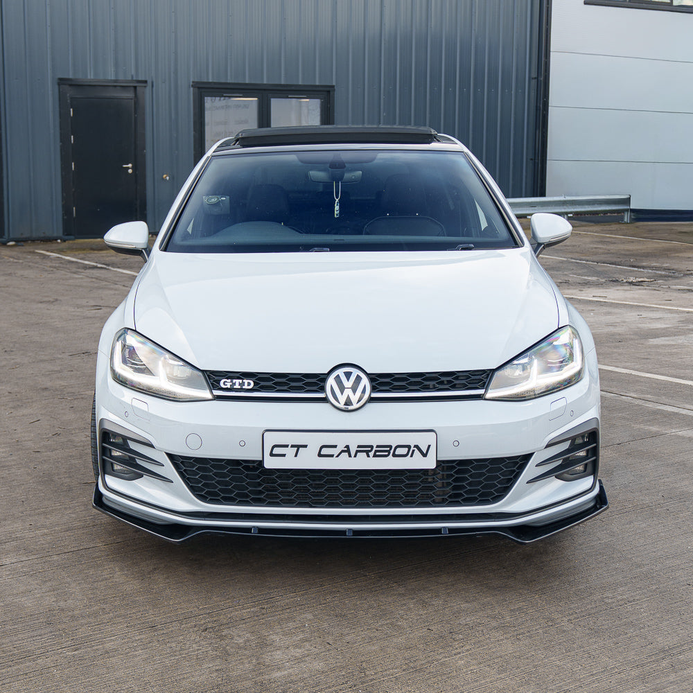 VOLKSWAGEN GOLF R/GTD/GTI MK7/7.5 2014-2020 GLOSS BLACK SPLITTER