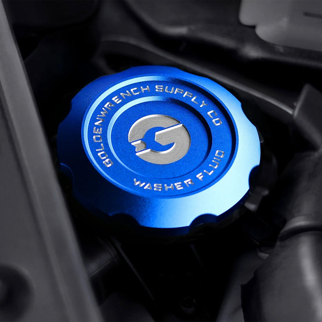 GoldenWrench BMW F Series M Car BLACKLINE Billet Washer Fluid Cap (F87/F80/F82/F83/F22/F30/F32)
