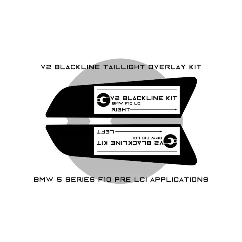 GoldenWrench BMW M5/5 Series Taillight Overlay Kit (F10)
