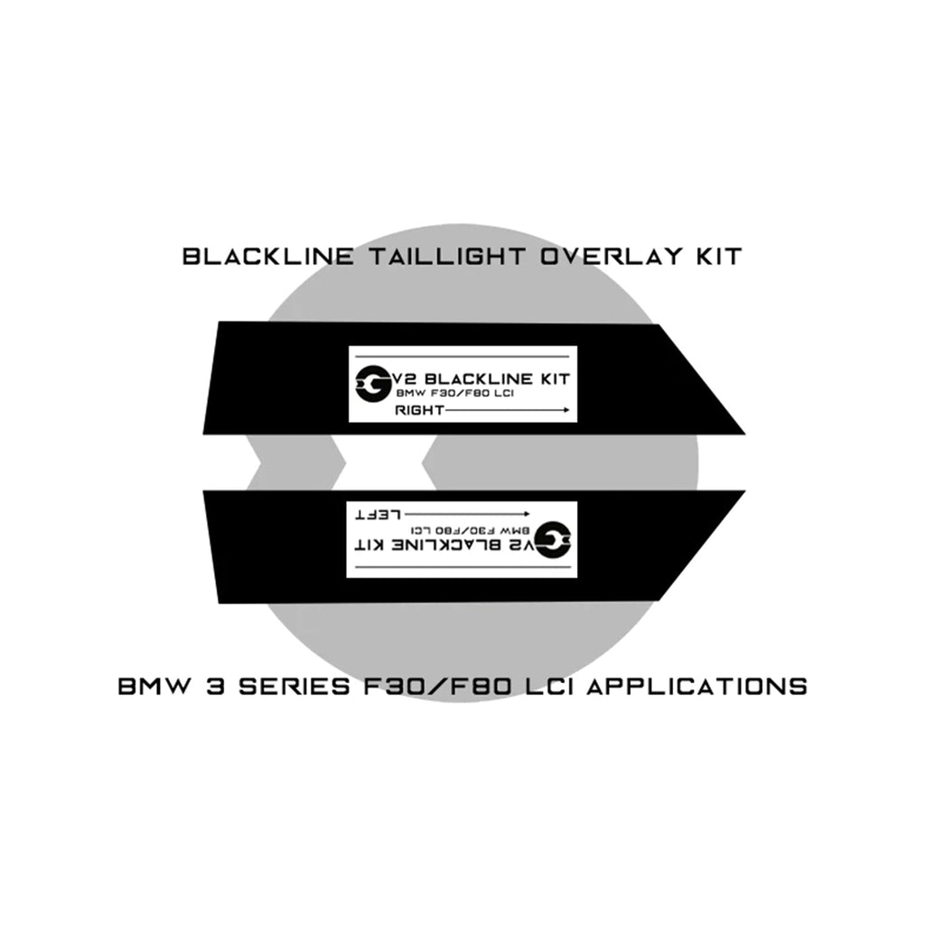 GoldenWrench BMW M3/3 Series Taillight Overlay Kit (F80/F30)