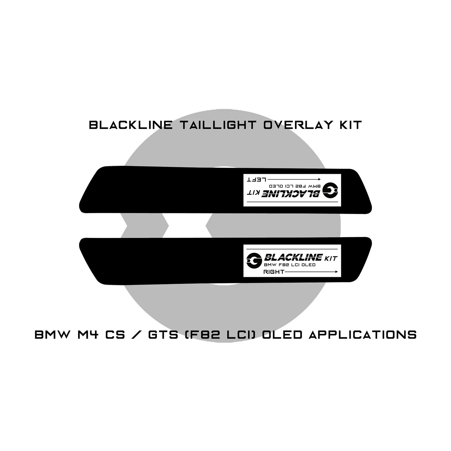 GoldenWrench BMW M4 CS/GTS Taillight Overlay Kit (F82 2017+ LCI)