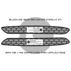 GoldenWrench BMW M2 & M2 Competition BLACKLINE Rear Reflector Overlay Kit (F87)