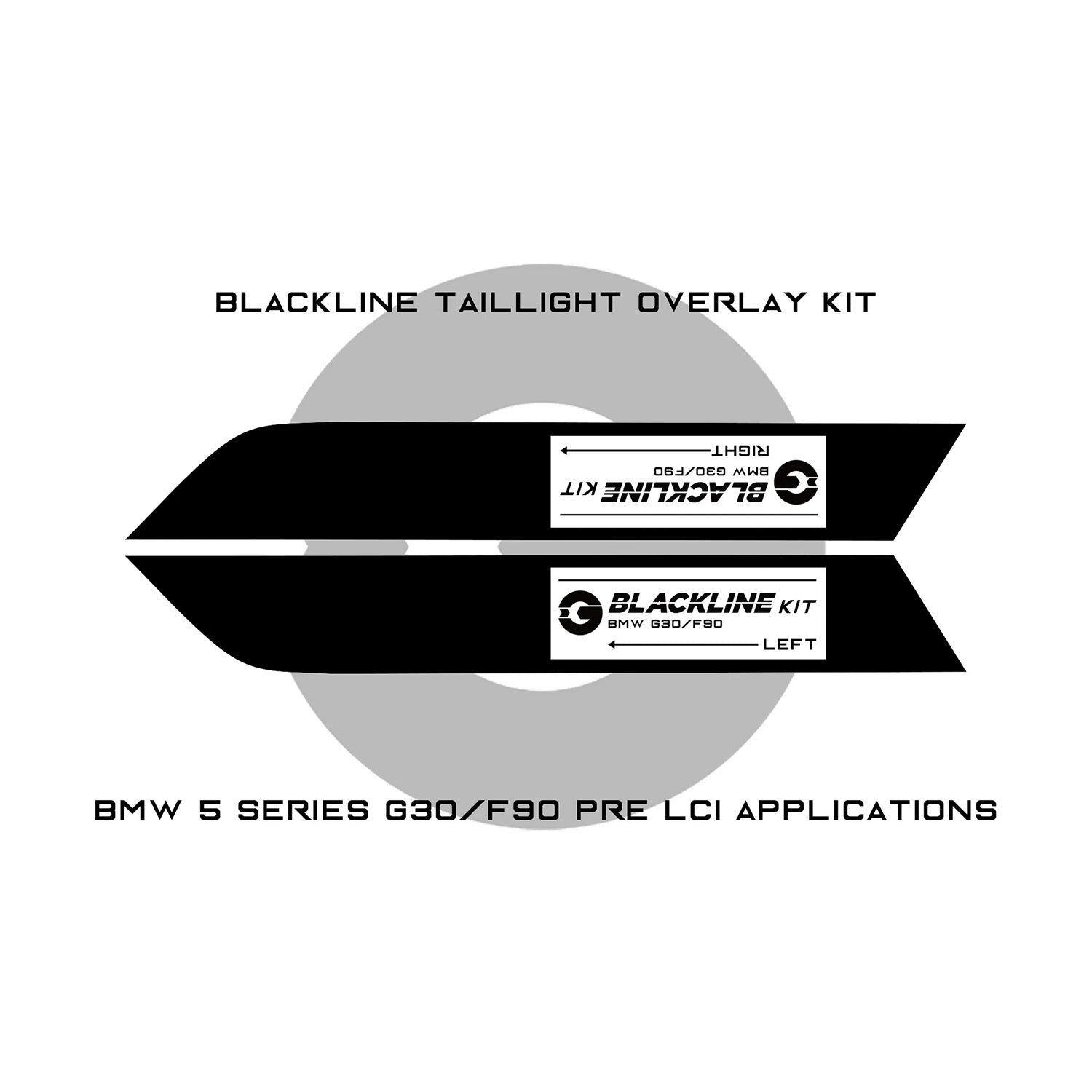 GoldenWrench BMW M5/5 Series Taillight Overlay Kit (F90/G30)