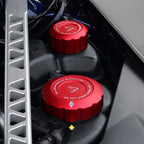 GoldenWrench Toyota GR Supra BLACKLINE Performance Coolant Cap Cover Set In Red (A90 2020+)