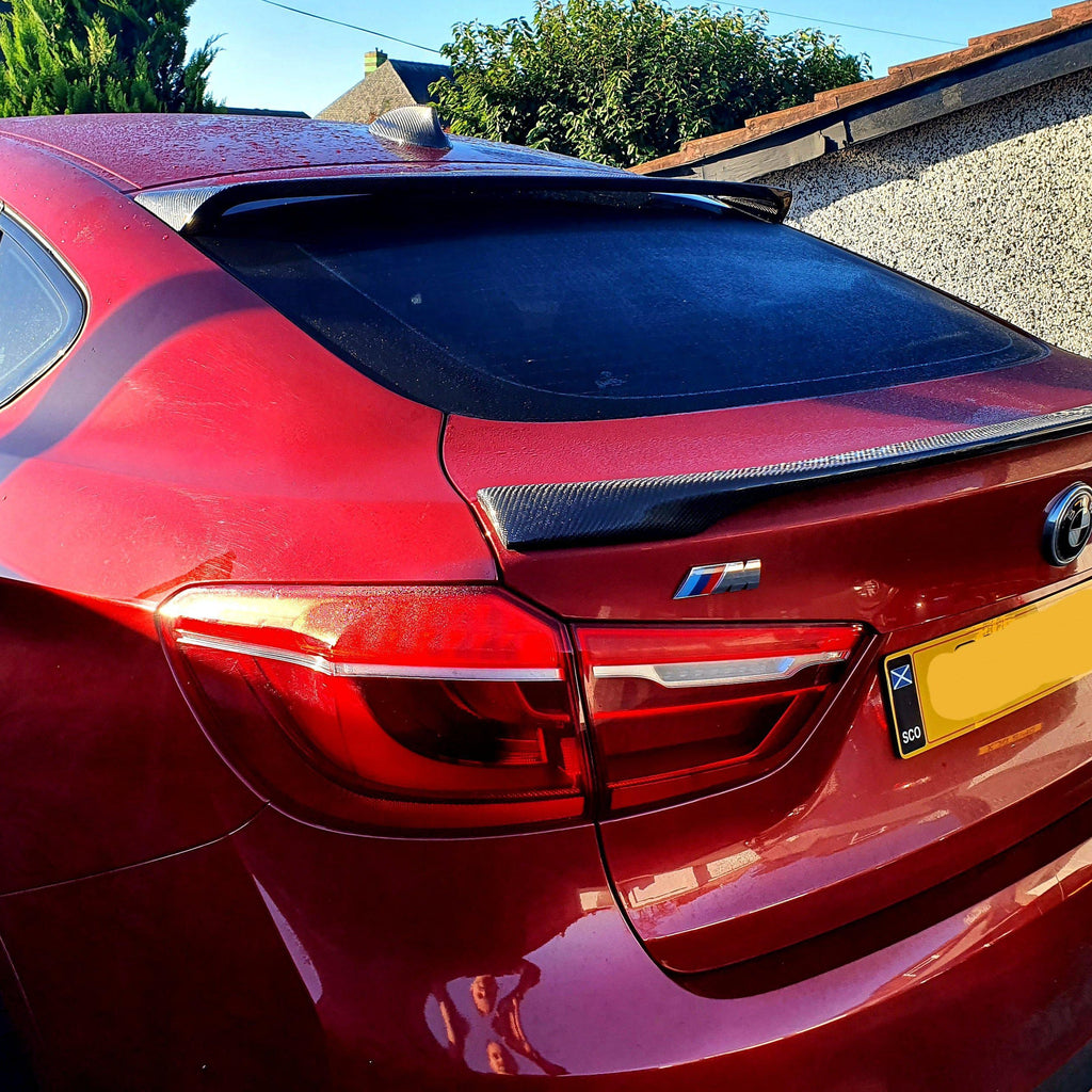 H Style Carbon Fibre Roof Spoiler for BMW F16 X6 F86 X6M 15-18