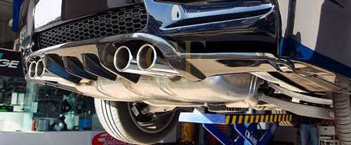 H1 Style Carbon Fibre Rear Diffuser for BMW E92 E93 M3 07-13