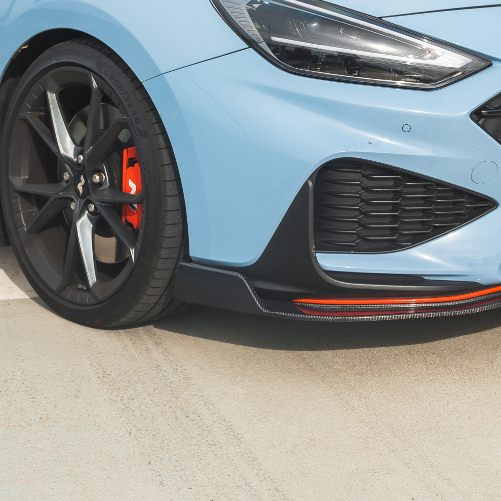 HYUNDAI i30N FRONT CARBON FIBRE SPLITTER (FACELIFT) - CT DESIGN