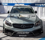 DARWINPRO - MERCEDES BENZ W205 C63 & C6S AMG COUPE 2015 -2021 PARTIAL CARBON FIBER HOOD BONNET