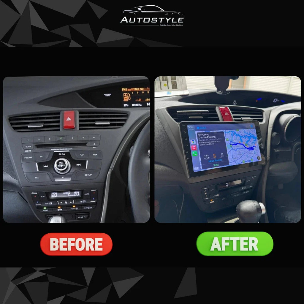 Honda Civic 9 FK Apple Carplay / Android Auto 09" Stereo Upgrade 2011-2017