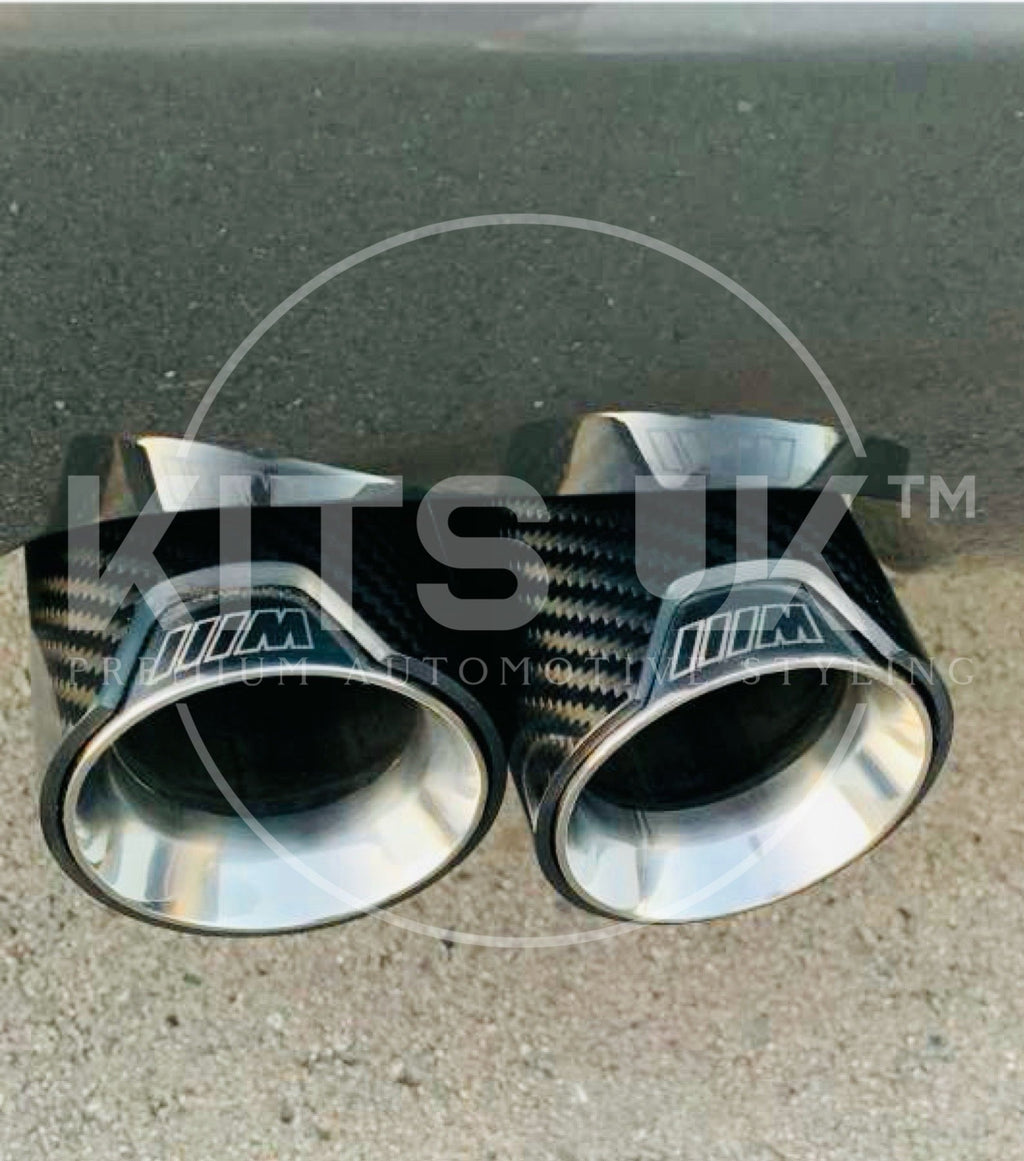 BMW F Series carbon fibre exhaust tips