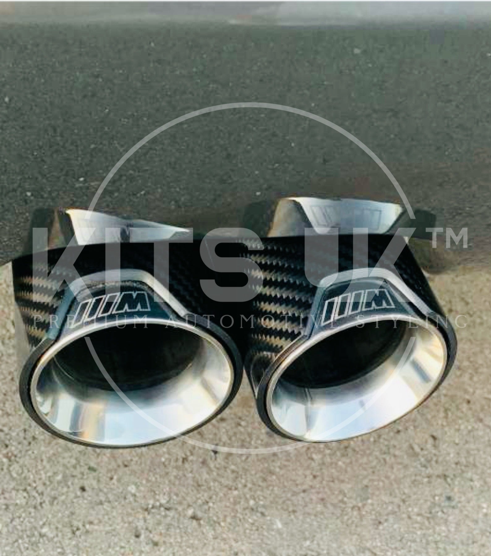 BMW F Series carbon fibre exhaust tips