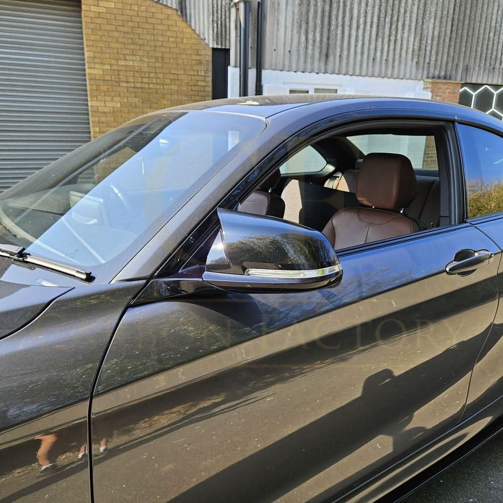 M4 Style Gloss Black Replacement Mirror Covers for BMW 1 2 3 4 Series