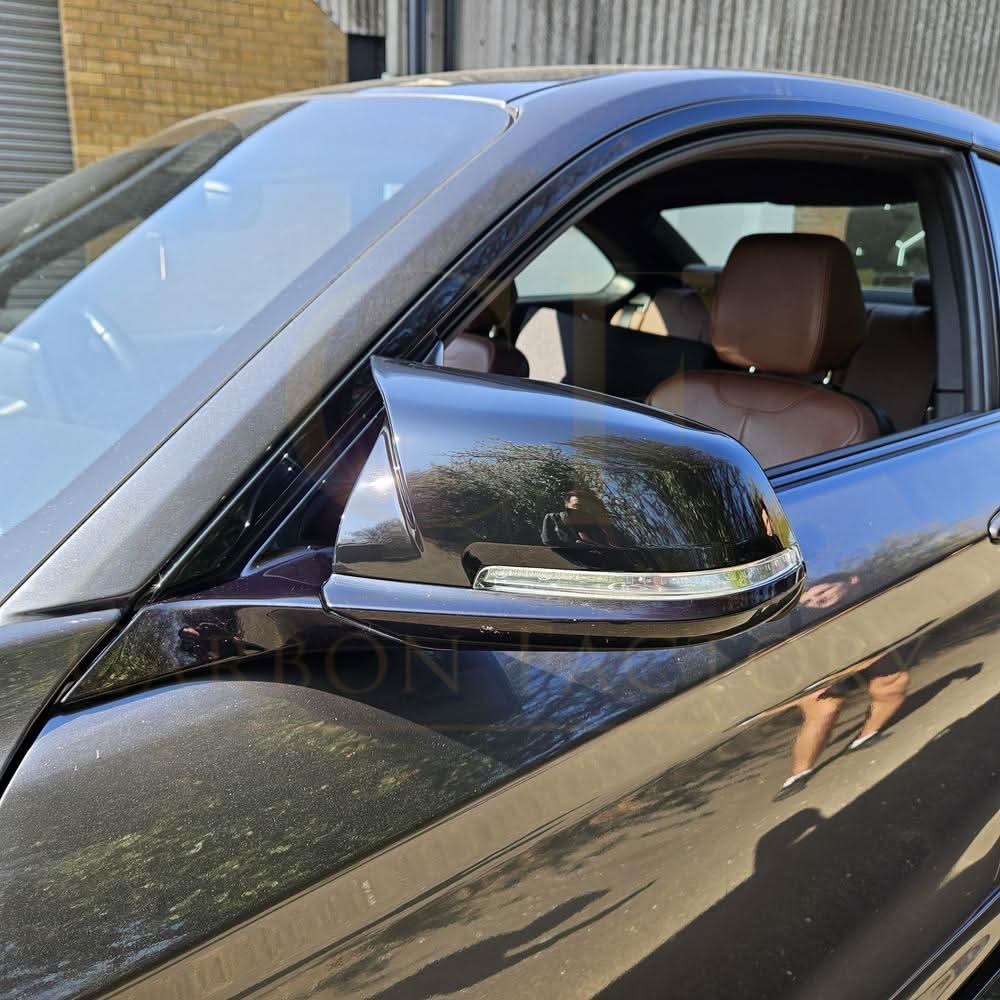 M4 Style Gloss Black Replacement Mirror Covers for BMW 1 2 3 4 Series