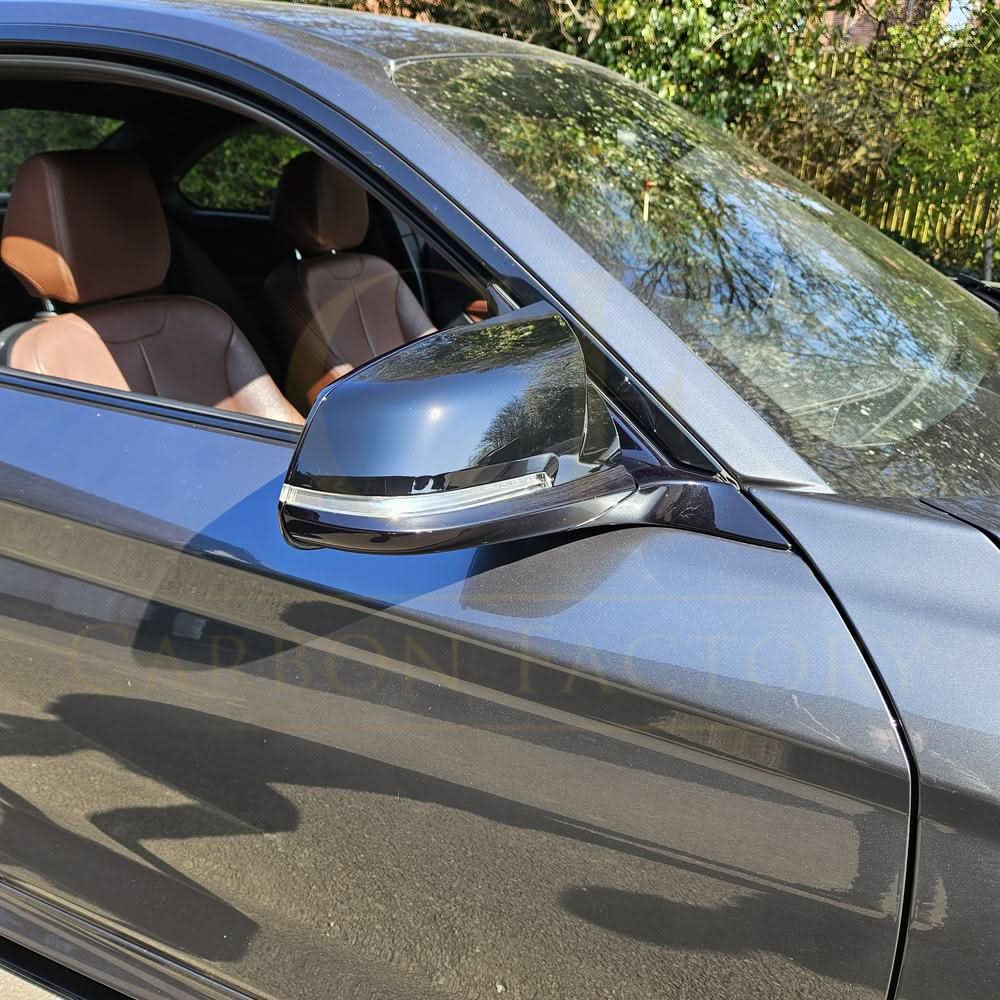 M4 Style Gloss Black Replacement Mirror Covers for BMW 1 2 3 4 Series
