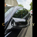CF Style Gloss Black Replacement Mirror Covers for BMW F10 5 Series LCI F06 F12 F13 6 Series F01 7 Series