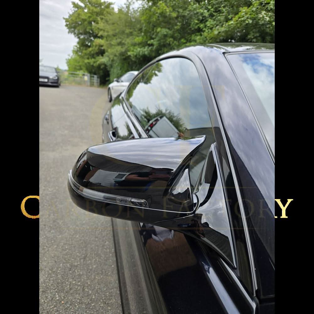 CF Style Gloss Black Replacement Mirror Covers for BMW F10 5 Series LCI F06 F12 F13 6 Series F01 7 Series