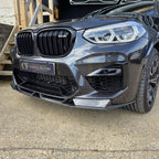 V Style Carbon Fibre Front Splitter for BMW F97 X3M F98 X4M 18-21