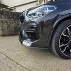 V Style Carbon Fibre Front Splitter for BMW F97 X3M F98 X4M 18-21