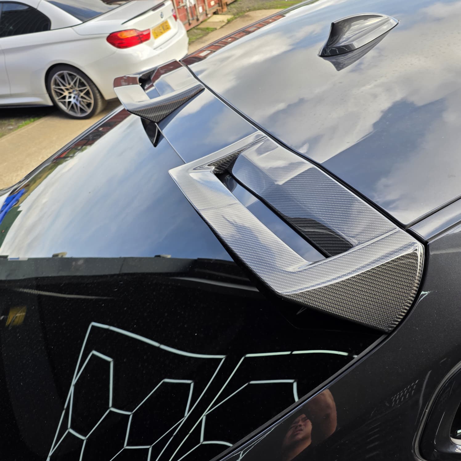 SQ Style Pre-Preg Carbon Fibre Roof Spoiler for BMW G02 X4 F98 X4M 19-Present