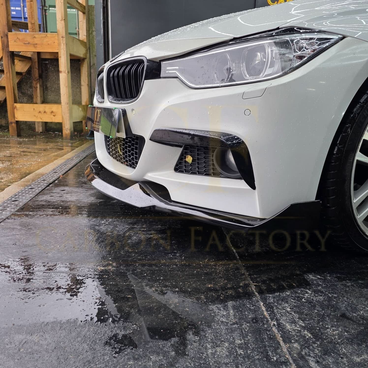 MAD Style Carbon Fibre Front Splitter for BMW F30 F31 3 Series M Sport 12-19